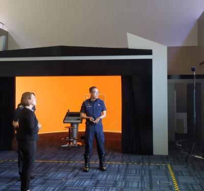 British High Commissioner visits SCDF Civil Defence Academy